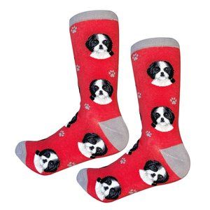 Fundraiser - Shih Tzu (black)  - Fun Unisex Socks - Crazy Pet Lover